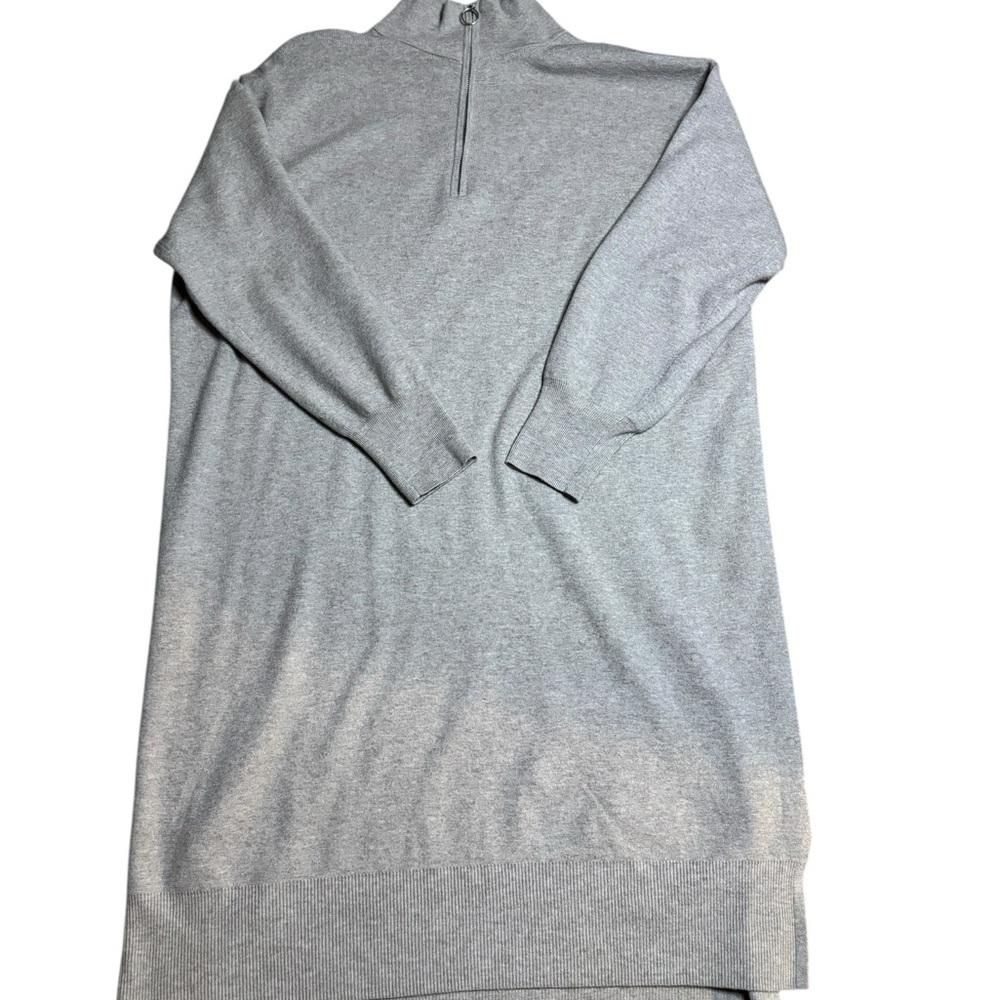 Ava & Viv Women’s Light Gray/Beige Sweater Dress